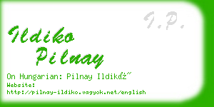 ildiko pilnay business card